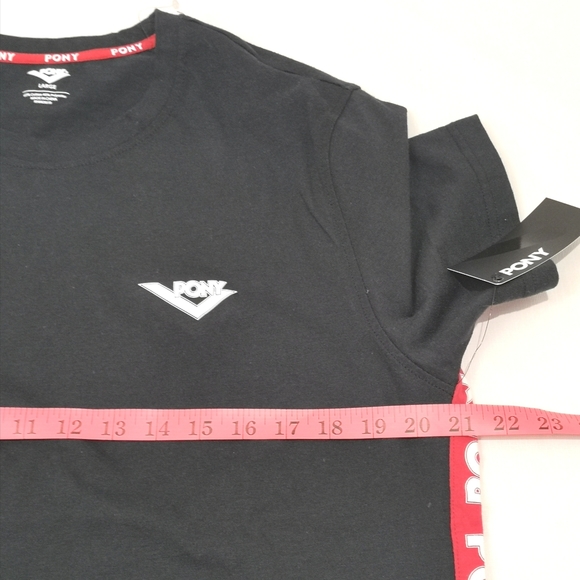 NWT Pony Bqsic Casual tee t-shirt black - Picture 6 of 7